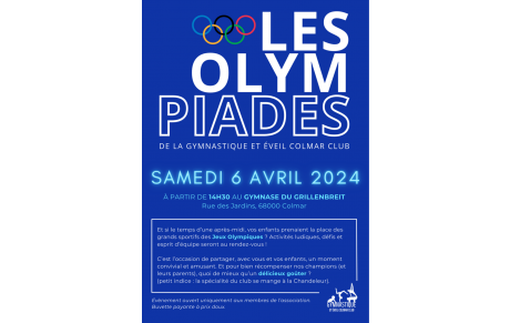 Les Olympiades de la Gymnastique et Éveil Colmar Club