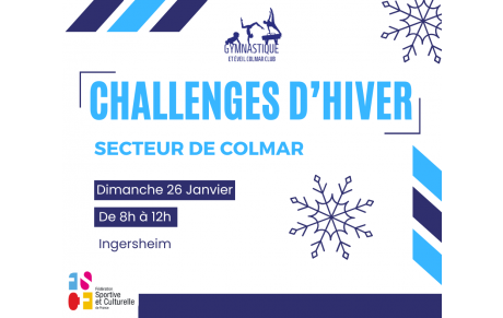 Retour sur les Challenges d'Hiver - Secteur de Colmar